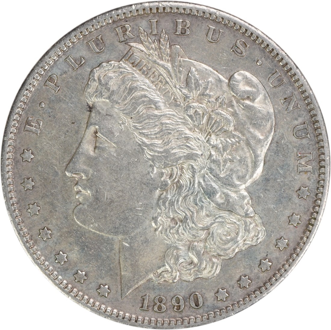 1890-S Morgan Silver Dollar EF Uncertified Silver Coin (1 of 2)