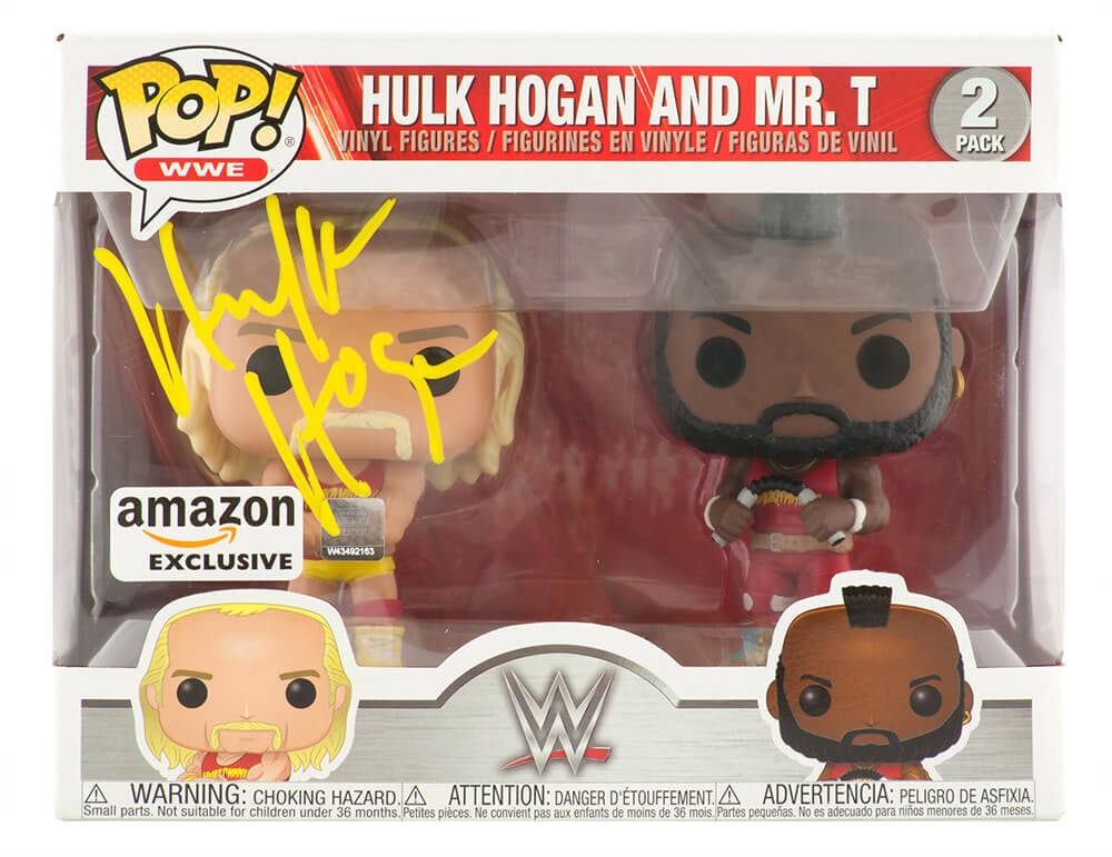 Hulk Hogan Signed WWE Funko Pop Doll with COA (1 of 1)