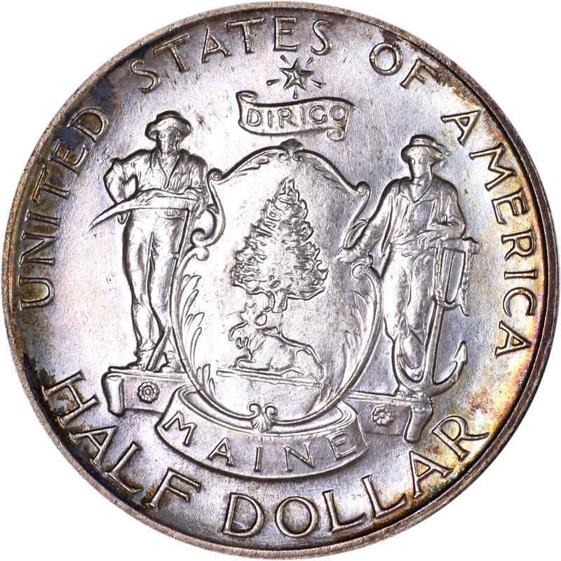 1920 Maine Commemorative Half Dollar Silver Coin Uncertified (1 of 2)
