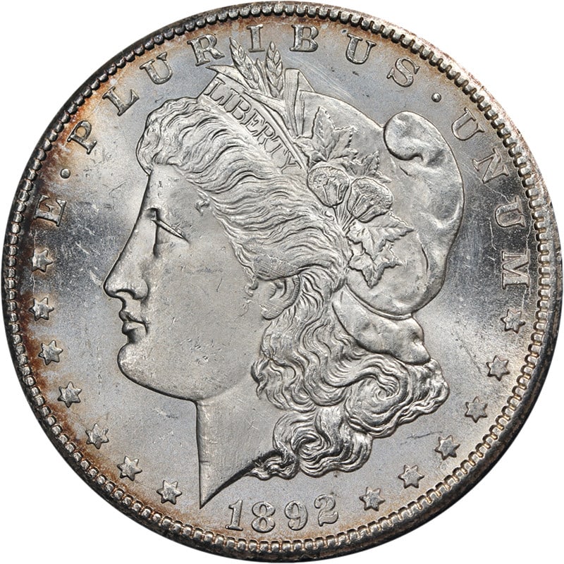 Key Date 1892 Carson City Morgan Dollar Silver Coin Choice BU++ Uncertified (1 of 2)