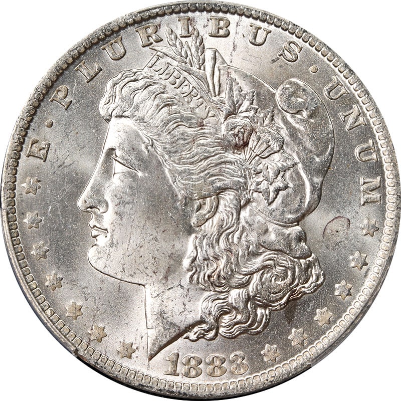 PCGS MS65 1883-O/O Morgan Dollar VAM 9 RPM Silver Uncirculated: PCGS MS65 1883-O/O Morgan Dollar VAM 9 RPM Silver Uncirculated This 1883-O/O Morgan Silver Dollar is graded PCGS MS65 and features the VAM 9 RPM variety. The coin displays nice luster and a strong str