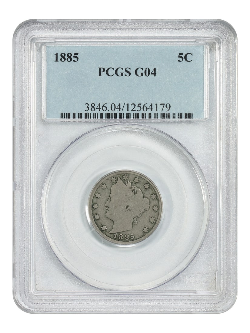 PCGS Graded 1885 Liberty Nickel 5 Cent Key Date Coin (1 of 4)