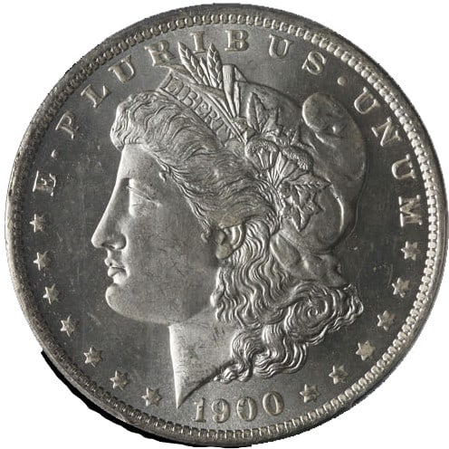 1900-O Morgan Silver Dollar PCGS MS65 Blazing White Gem: 1900-O Morgan Silver Dollar PCGS MS65 Blazing White Gem This stunning 1900-O Morgan Silver Dollar is certified by PCGS with a grade of MS65, showcasing exceptional luster and a brilliant white appeara