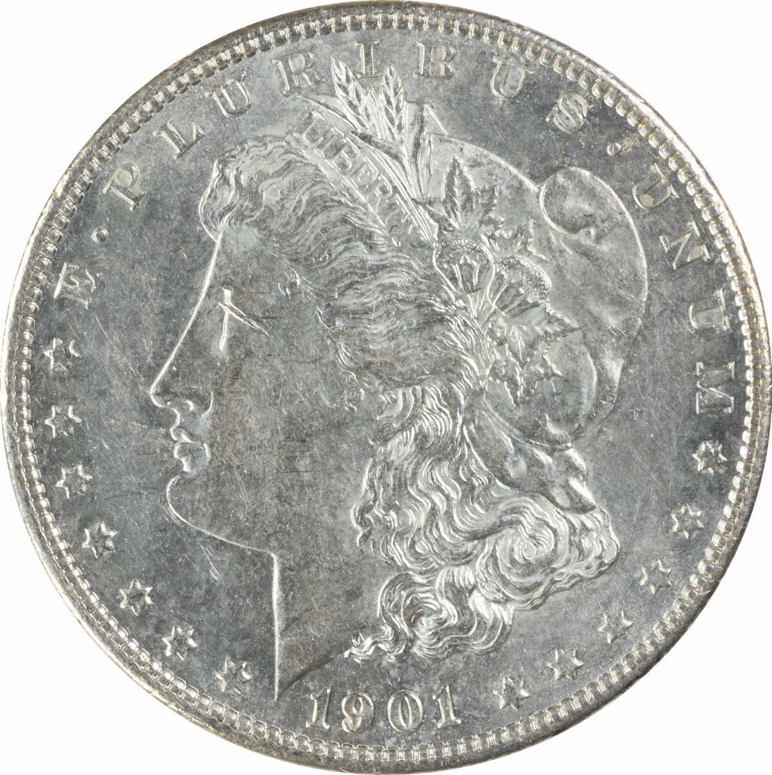 1901-S Morgan Silver Dollar AU Uncertified San Francisco Coin: 1901-S Morgan Silver Dollar AU Uncertified San Francisco Coin This 1901-S Morgan Silver Dollar is a classic coin featuring the iconic design by George T. Morgan. Struck in San Francisco, this coin is