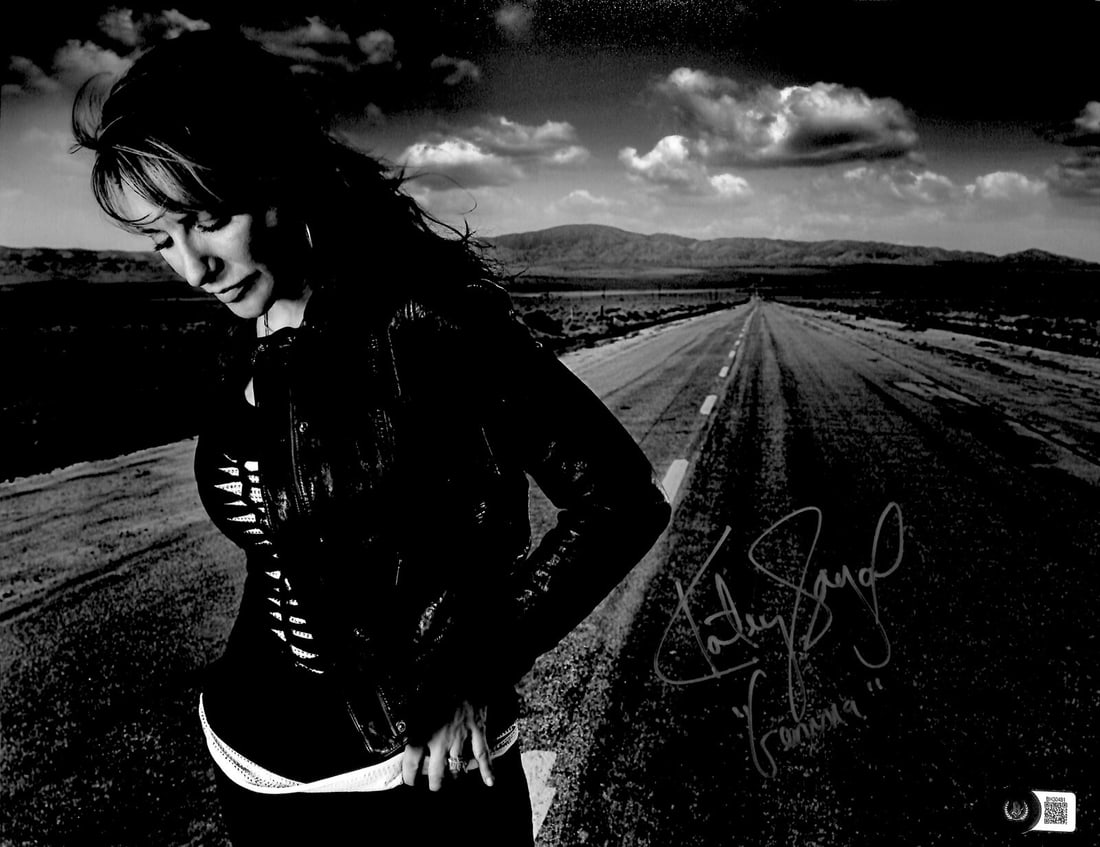 Katey Sagal Signed 11x14 Photo Inscribed Gemma Beckett Certified: Katey Sagal Signed 11x14 Photo Inscribed Gemma Beckett Certified This stunning 11x14 photograph captures Katey Sagal as "Gemma Morrow" from the acclaimed TV series Sons of Anarchy. The image is beauti