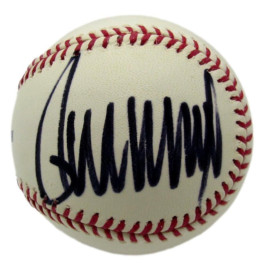 Official MLB Baseball Signed by President Donald Trump with PSA DNA Full LOA (1 of 4)