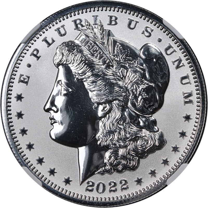 2022 Fiji Morgan Silver Dollar 'S' Privy NGC Reverse PF70 First Day Issue: 2022 Fiji Morgan Silver Dollar 'S' Privy NGC Reverse PF70 First Day Issue This exceptional 2022 Fiji Morgan Silver Dollar 'S' Privy is graded NGC Reverse PF70 and is part of the 1st Day Issue. With it