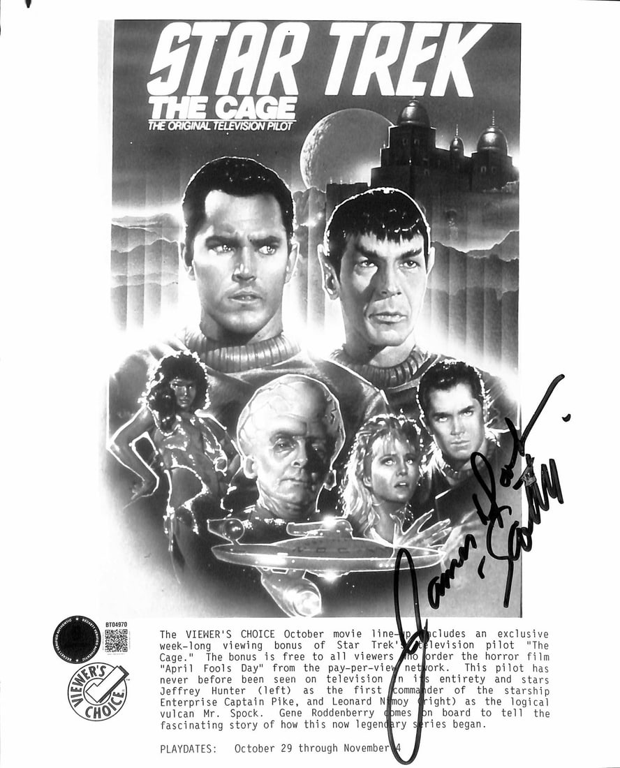 James Doohan Signed 8x10 Star Trek The Cage Photo Beckett Certified (1 of 1)