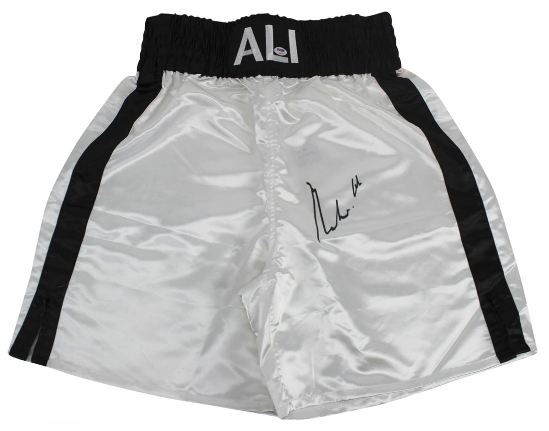 Muhammad Ali Signed White Boxing Trunks PSA/DNA Authentic (1 of 5)