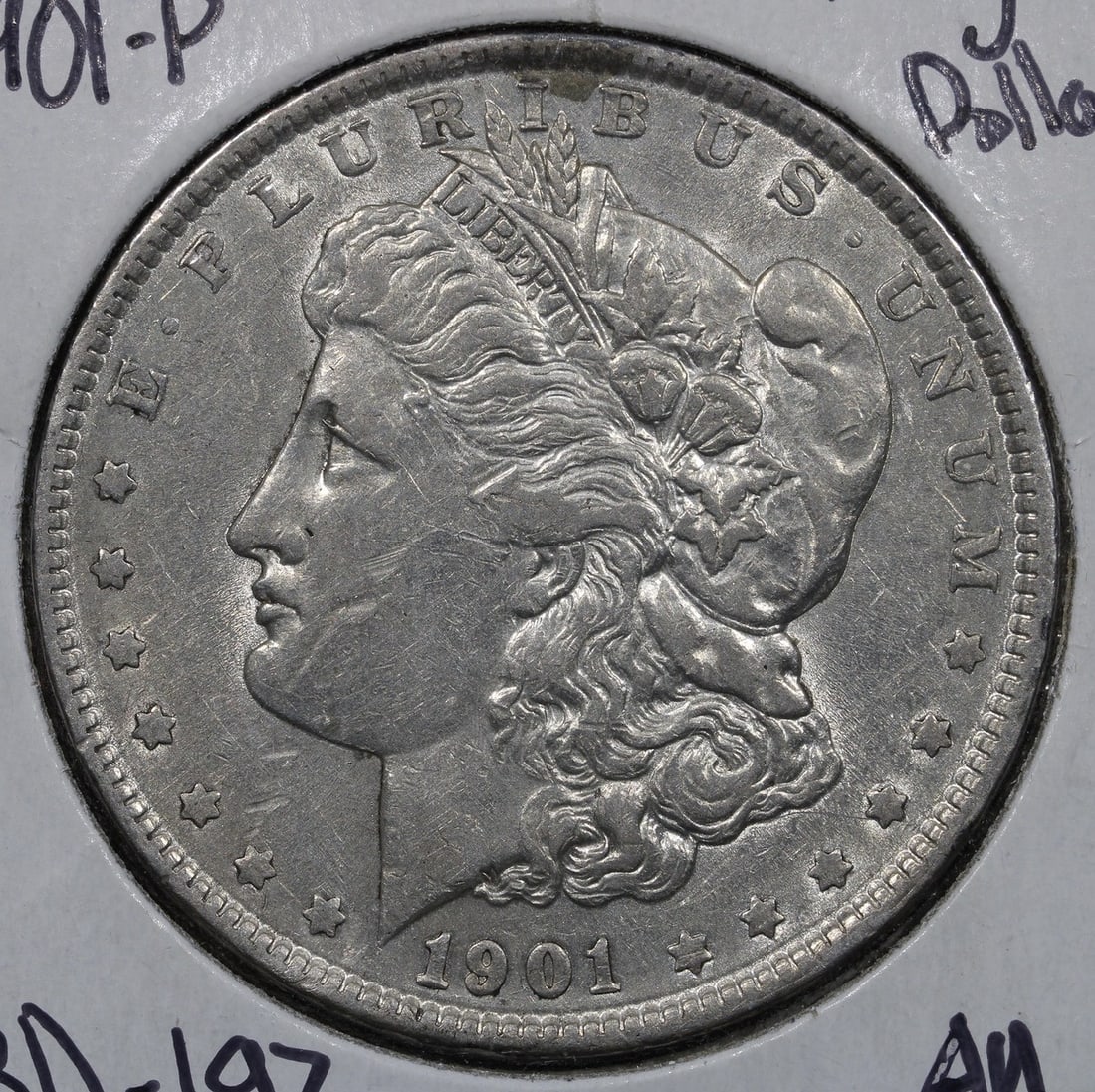 1901-P Morgan Silver Dollar Tough Date $1 Silver Coin (1 of 2)