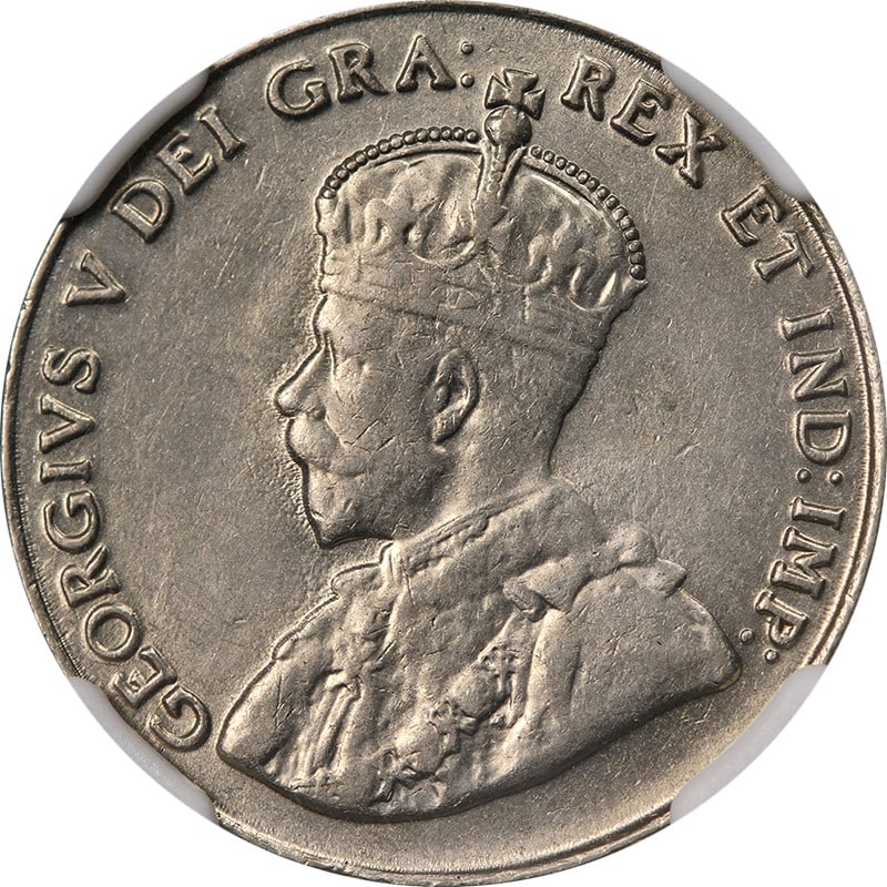 1926 Canada Five Cent Near 6 NGC AU55 Certified Coin (1 of 4)