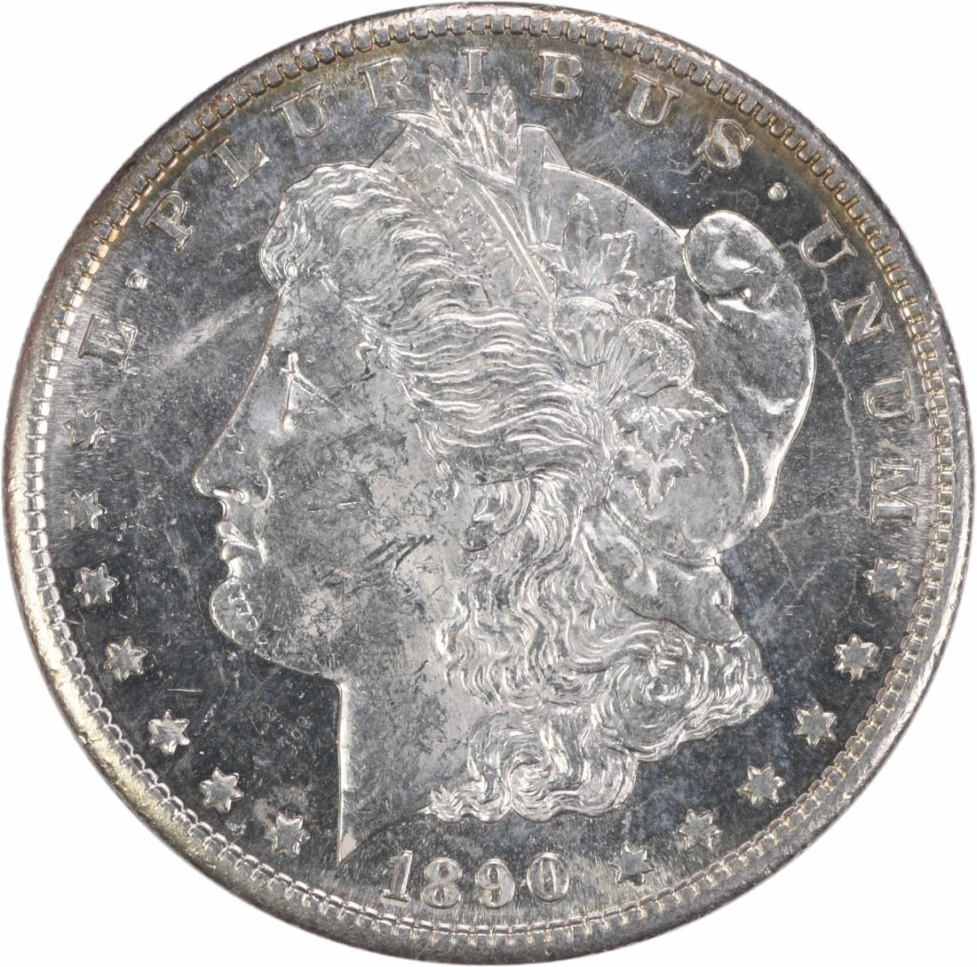 1890-S Uncirculated Morgan Silver Dollar BU Uncertified: 1890-S Uncirculated Morgan Silver Dollar BU Uncertified This 1890-S Morgan Silver Dollar is a beautiful example of American coinage, showcasing the classic design of the Morgan series. It is in uncirc