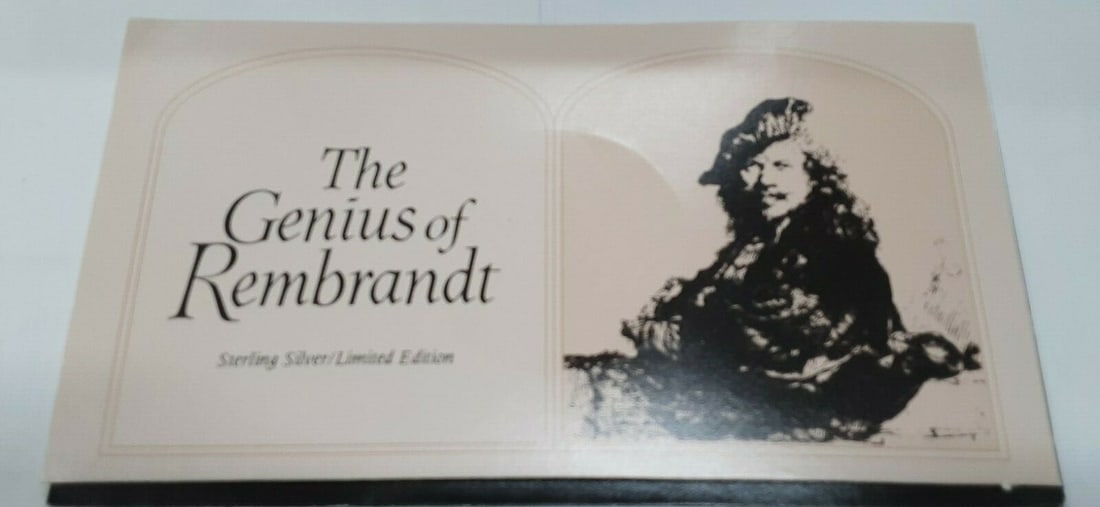 Sterling Silver Rembrandt Boy in Fanciful Dress Proof Medal by Franklin Mint: Sterling Silver Rembrandt Boy in Fanciful Dress Proof Medal by Franklin Mint This Franklin Mint Genius of Rembrandt Proof Silver Medal features the artwork 'Boy in Fanciful Dress.' Produced between 19