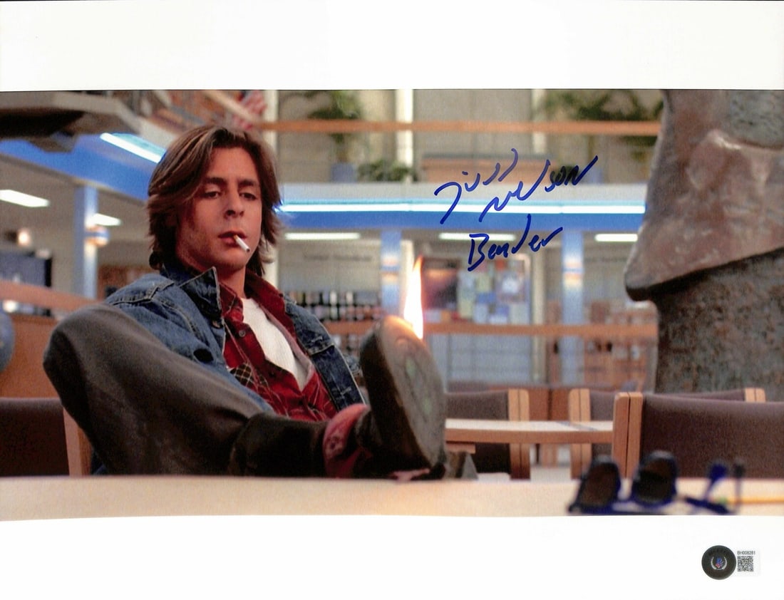 11x14 Photo Signed by Judd Nelson as John Bender with Beckett Authentication: 11x14 Photo Signed by Judd Nelson as John Bender with Beckett Authentication This is an 11x14 photograph signed by Judd Nelson, who portrayed John Bender in the movie Breakfast Club. The autograph, in
