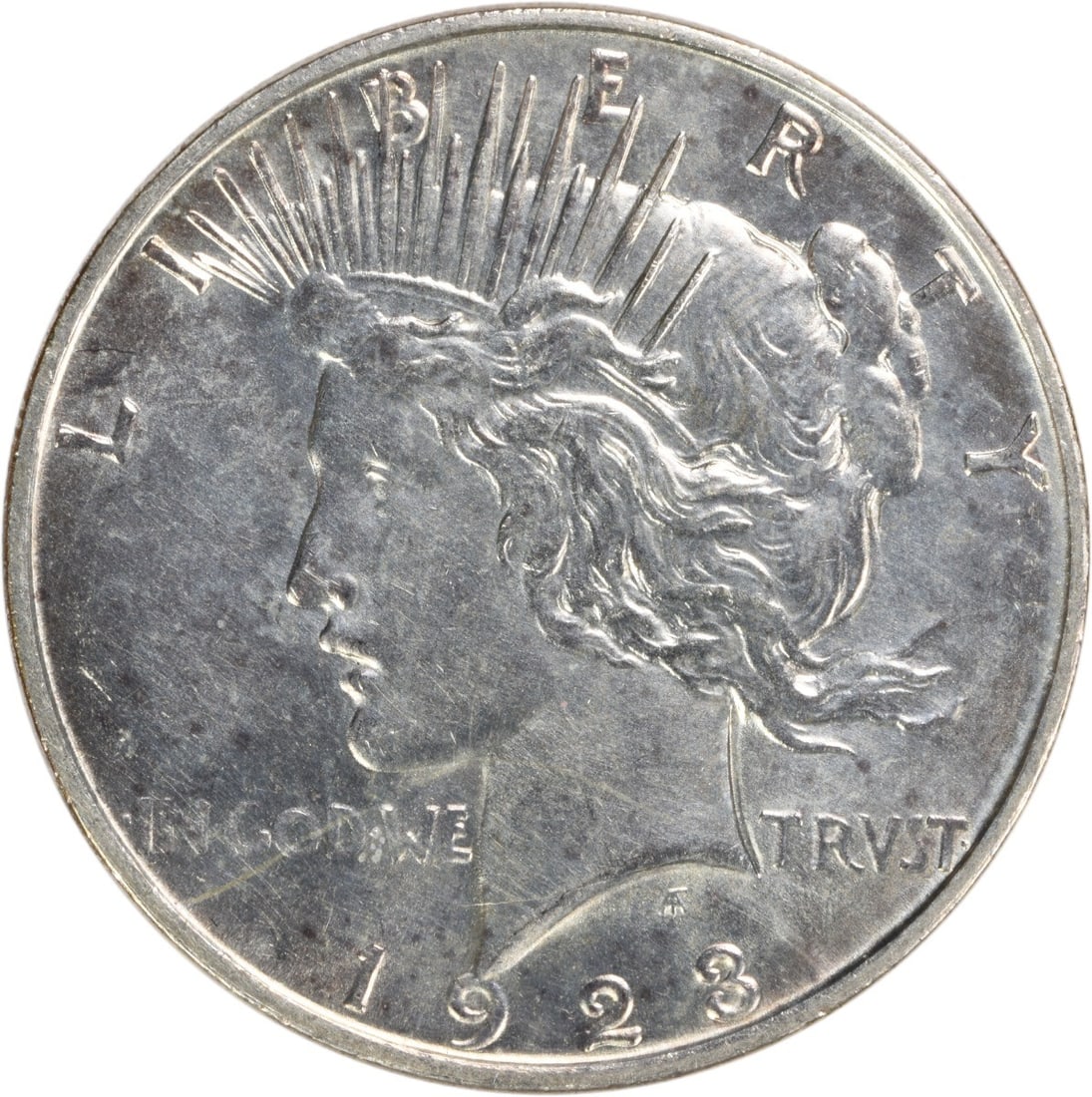 1923-D Peace Silver Dollar AU Uncertified Coin 90% Silver: 1923-D Peace Silver Dollar AU Uncertified Coin 90% Silver This 1923-D Peace Silver Dollar is a remarkable piece for collectors and enthusiasts alike. Struck in Denver, this coin features a composition