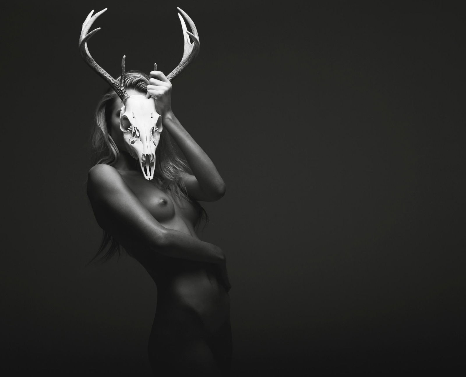 Cernunnos IV Nude Photography 24 x 32 Edition 1 of 7 by Aaron McPolin: Cernunnos IV Nude Photography 24 x 32 Edition 1 of 7 by Aaron McPolin Introducing "Cernunnos IV," a striking piece of nude photography by esteemed artist Aaron McPolin, created in 2012. This archival