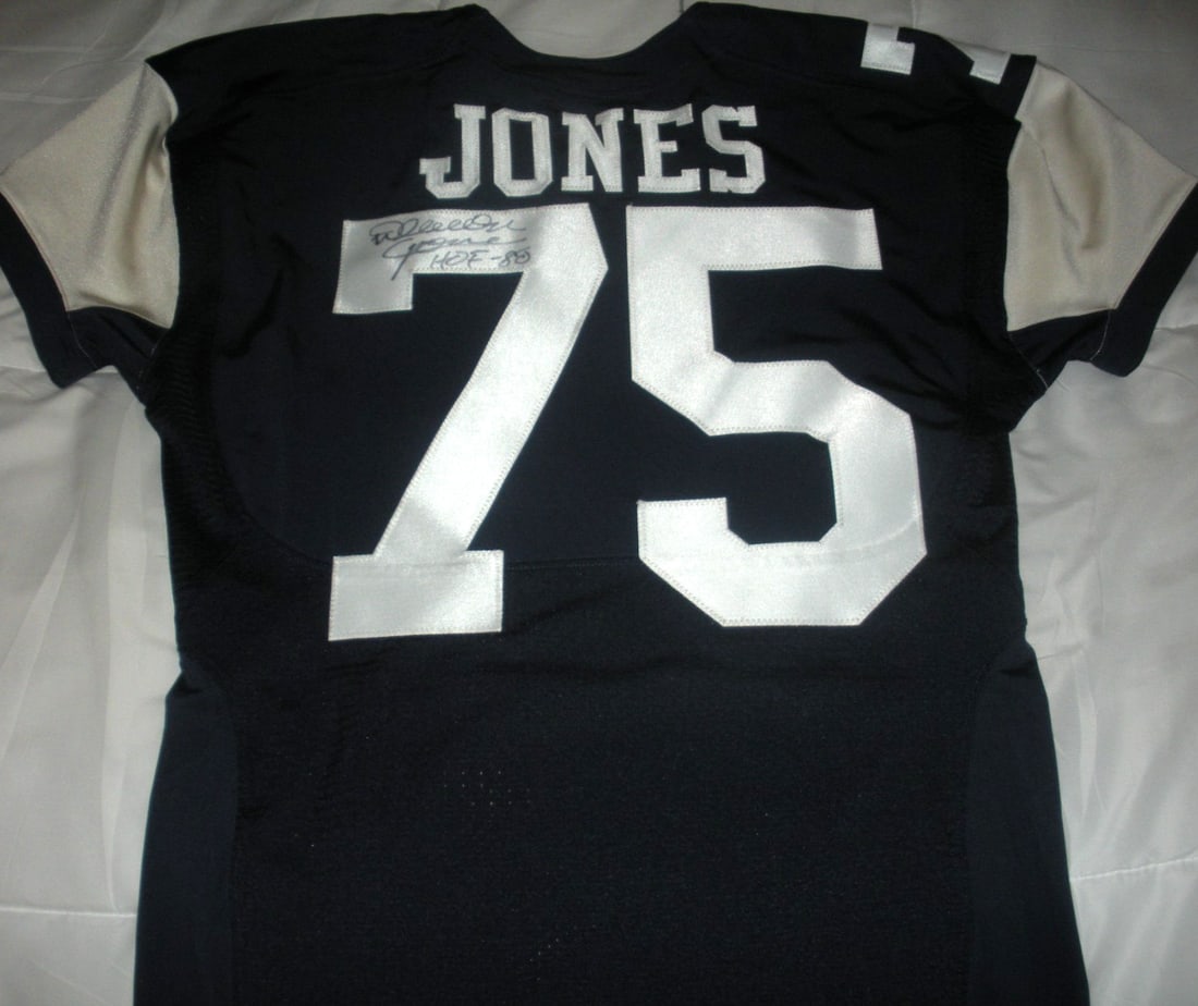 Deacon Jones Los Angeles Rams HOF 80 Signed Nike Jersey with COA (1 of 3)