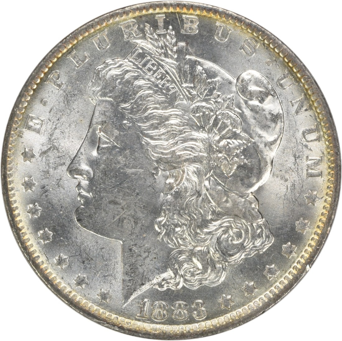1883-O Morgan Silver Dollar Uncertified Brilliant Uncirculated Silver Coin: 1883-O Morgan Silver Dollar Uncertified Brilliant Uncirculated Silver Coin This 1883-O Morgan Silver Dollar is a stunning uncirculated coin that showcases the classic design of the Morgan series. With
