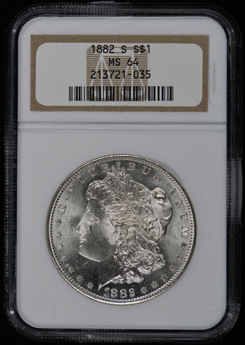 1882-S NGC MS64 Uncirculated Morgan Dollar Coin (1 of 2)