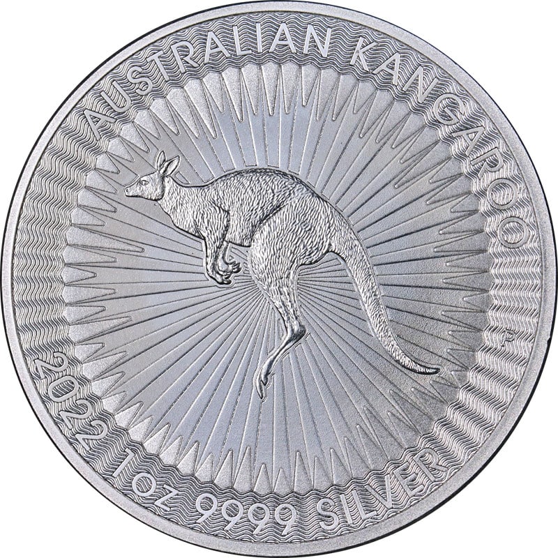 2022 Kangaroo 1 oz Silver Coin from Australia BU Uncirculated (1 of 2)