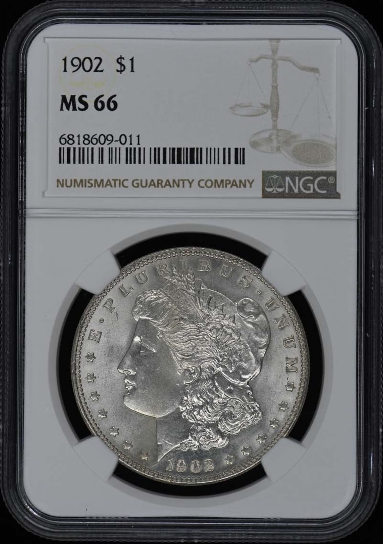 1902 Morgan Dollar NGC MS66 Uncirculated Philadelphia Coin (1 of 2)