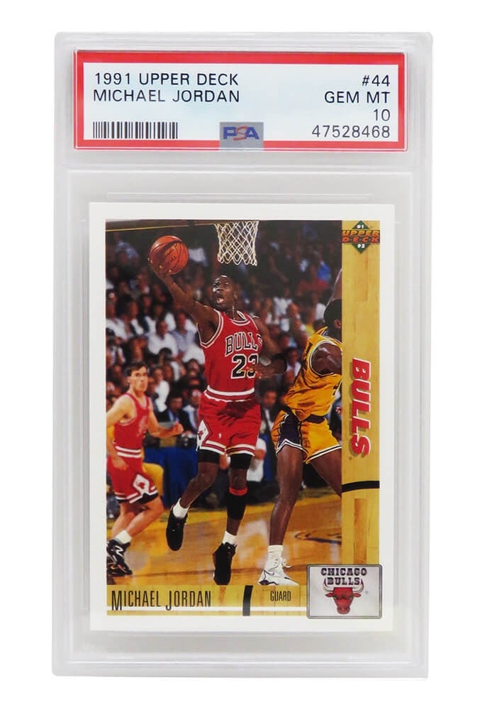 Michael Jordan 1991 Upper Deck Basketball #44 PSA 10 Gem Mint (1 of 2)