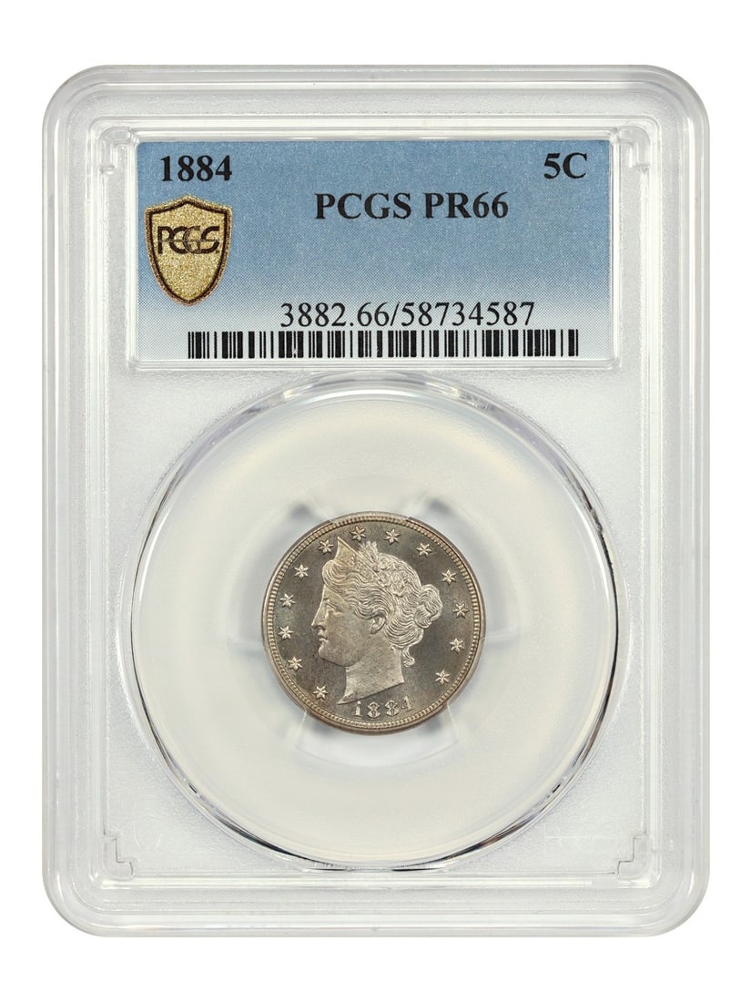 1884 Liberty Nickel 5C PCGS PR66 Uncirculated (1 of 6)