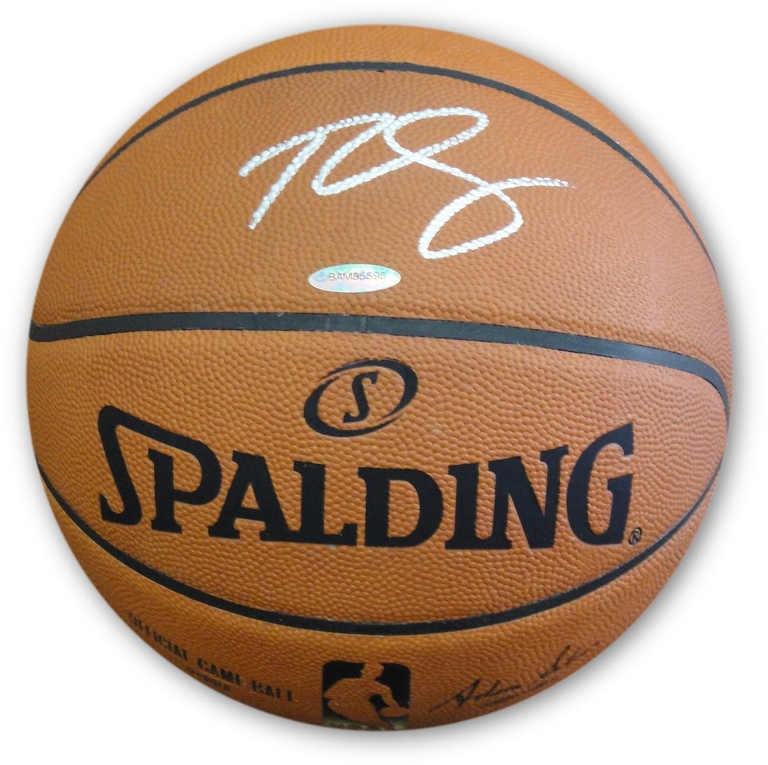 Ben Simmons Autographed Spalding Basketball Philadelphia 76ers Upper Deck Authenticated (1 of 5)