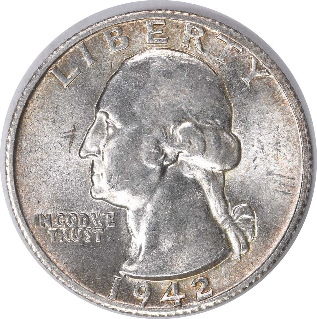1942-S Washington Silver Quarter Choice BU Uncertified Coin (1 of 2)