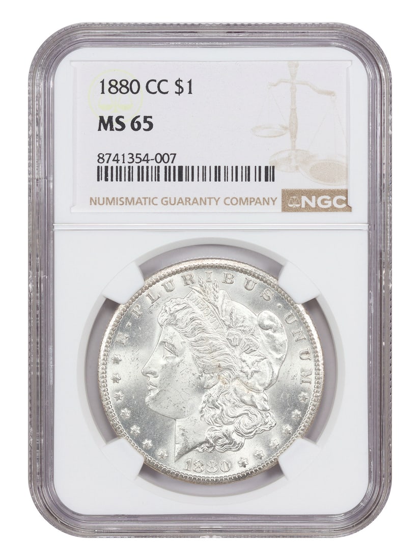 NGC MS65 1880 Carson City Morgan Silver Dollar Gem Uncirculated: NGC MS65 1880 Carson City Morgan Silver Dollar Gem Uncirculated This 1880-CC Morgan Dollar is certified by NGC with a grade of MS65, indicating a gem uncirculated coin. Struck at the Carson City Mint,