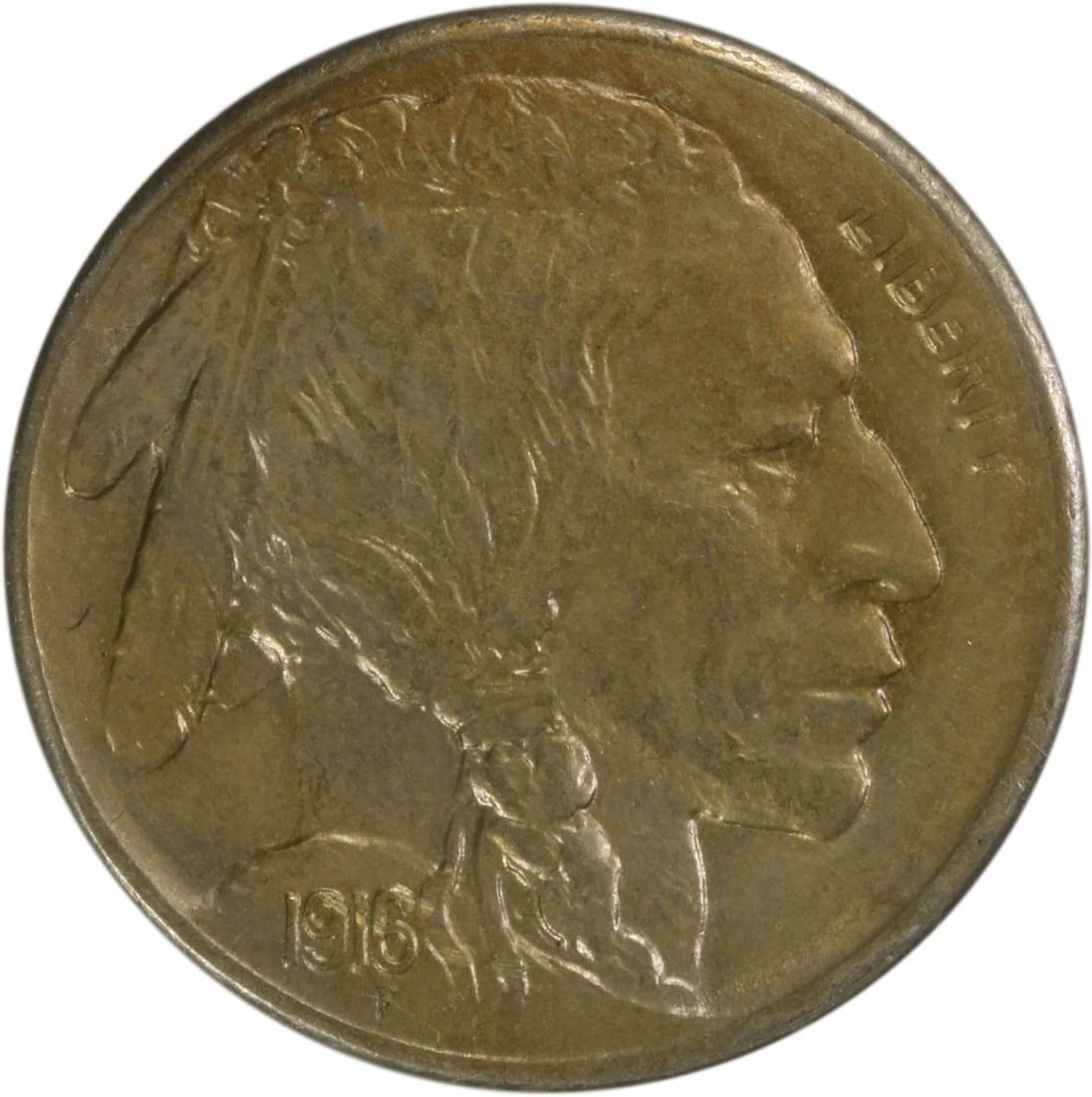 1916-S Buffalo Nickel Choice BU Uncertified Nickel Coin (1 of 2)