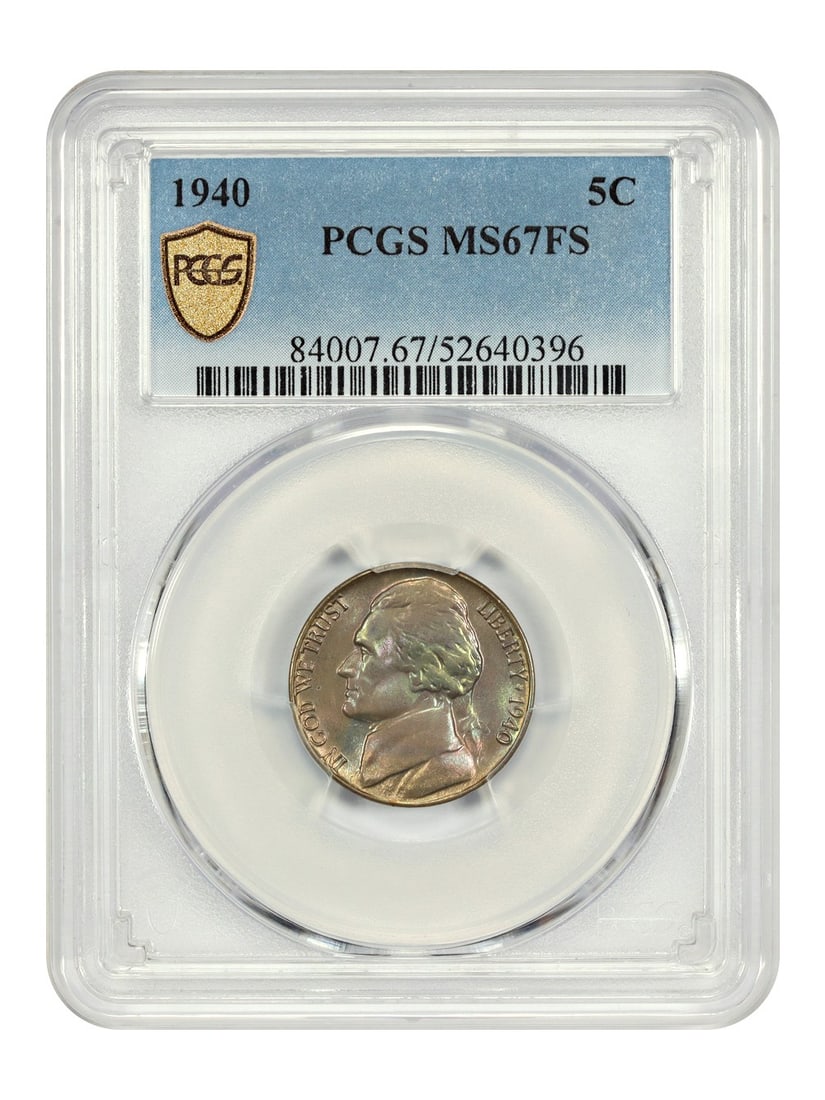 1940 Jefferson Nickel 5C PCGS MS67FS Uncirculated (1 of 4)
