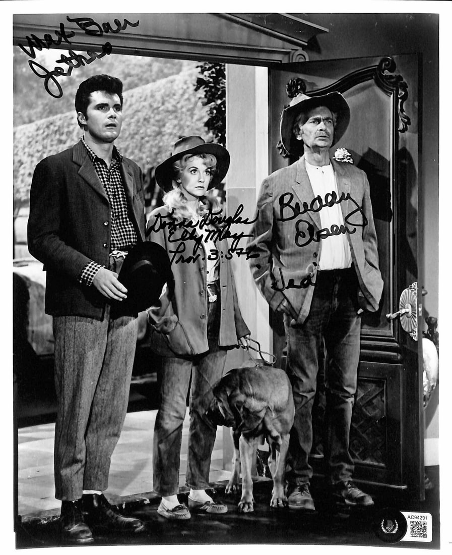 The Beverly Hillbillies Signed 8x10 Photo by Ebsen Douglas Baer Beckett LOA (1 of 1)