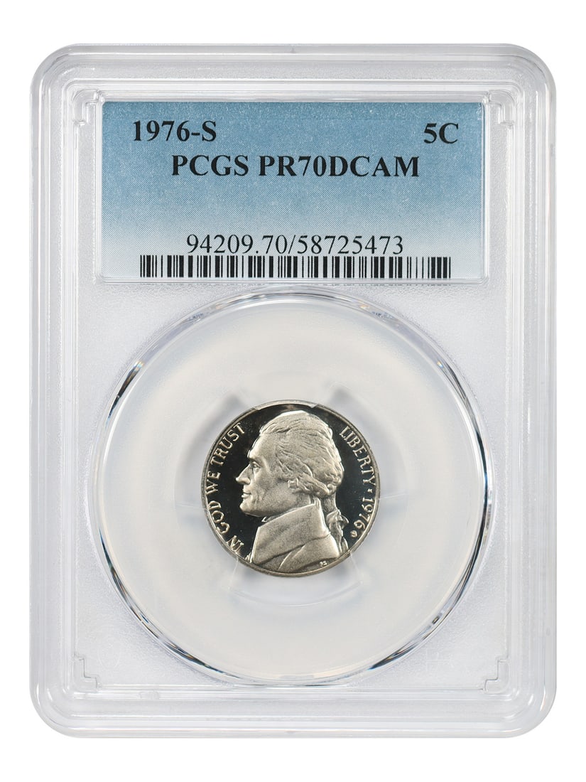 PCGS PR70DCAM Jefferson Nickel 1976-S Five Cent Proof Coin (1 of 6)