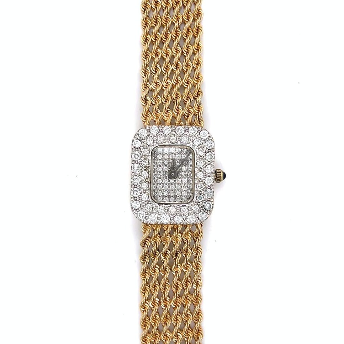 14K Yellow Gold Cocktail Watch with 2.00 Ct Diamonds (1 of 4)