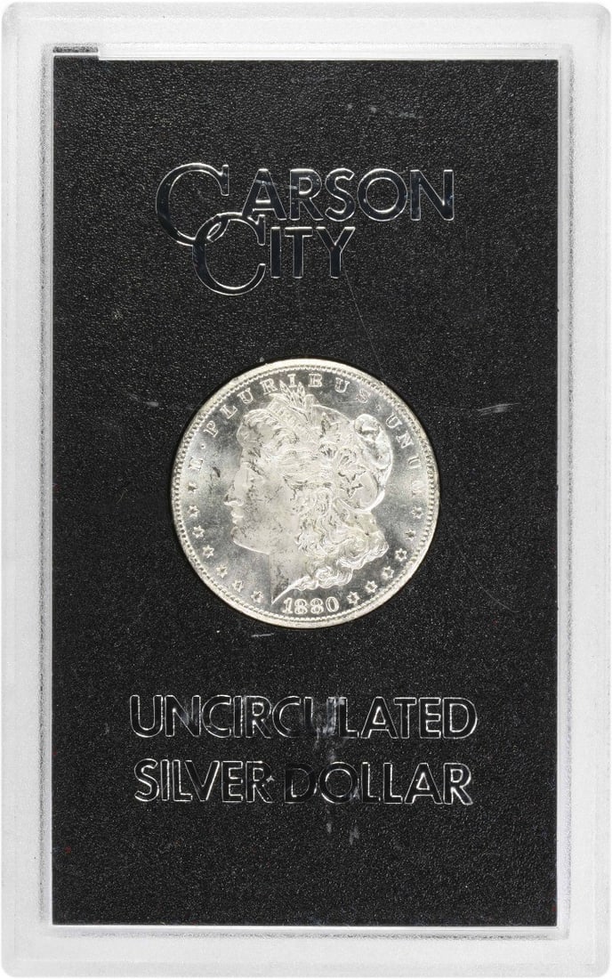Uncirculated 1880 Carson City Morgan Dollar in GSA Hard Pack (1 of 4)