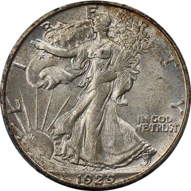 1929-S Walking Liberty Half PCGS MS65 Silver Coin (1 of 4)