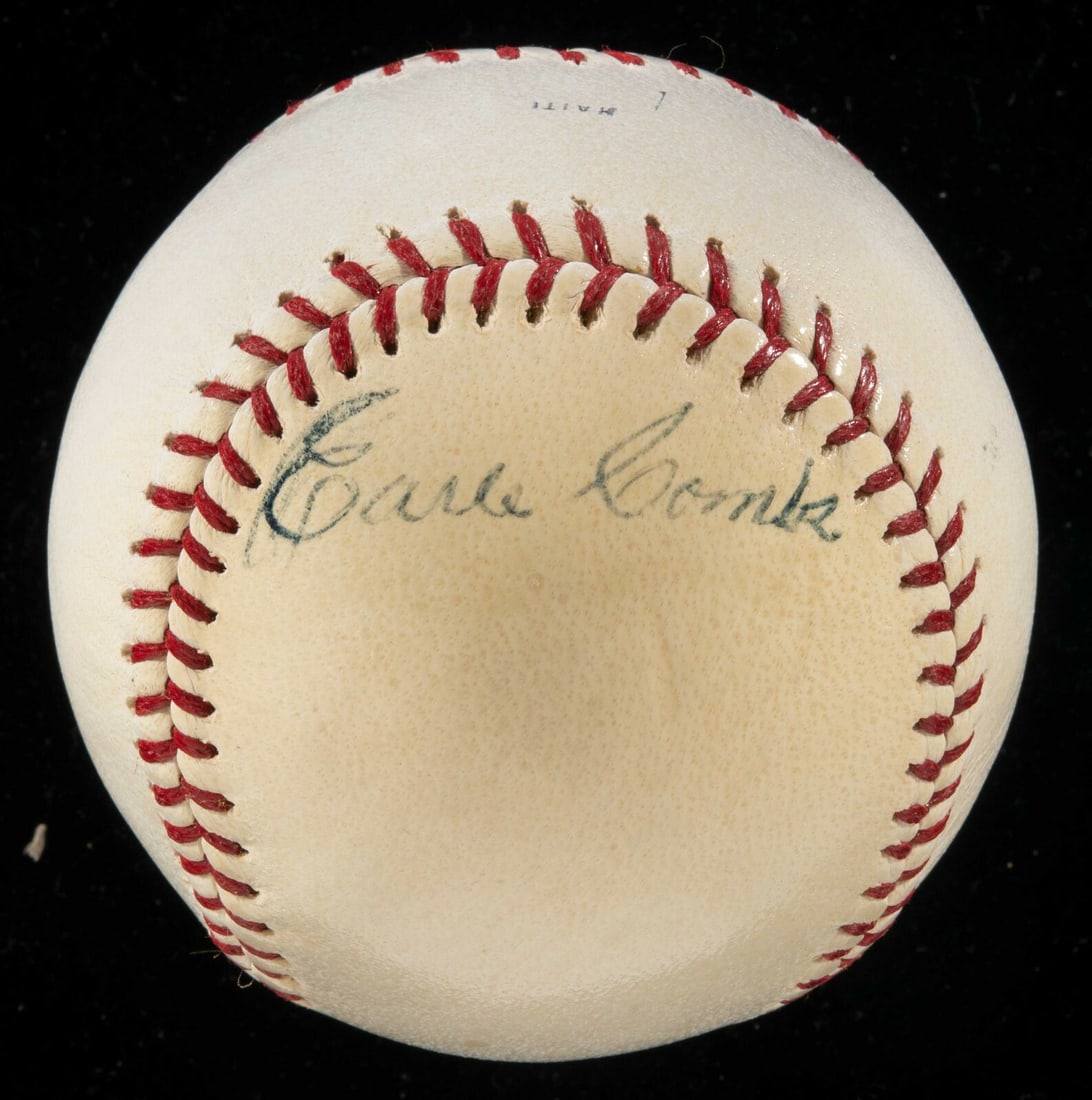 Earle Combs Autographed Baseball PSA DNA New York Yankees 1950s (1 of 5)