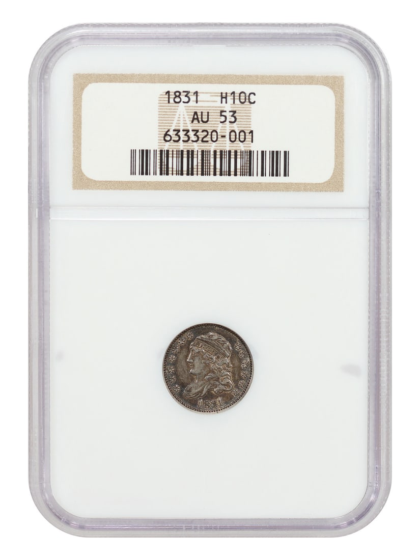 1831 Capped Bust Half Dime NGC AU53 Certified Coin (1 of 4)