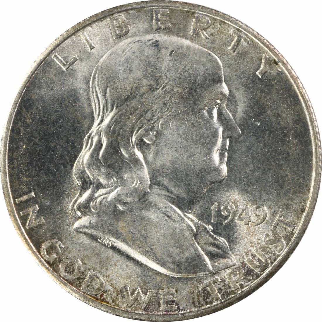 1949-S Franklin Silver Half Dollar Choice BU Uncertified Coin (1 of 2)