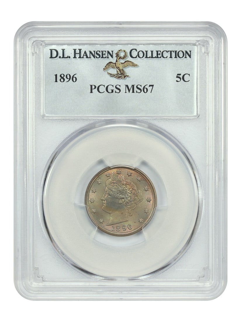 1896 Liberty Nickel 5C PCGS MS67 Tied Finest Known (1 of 4)