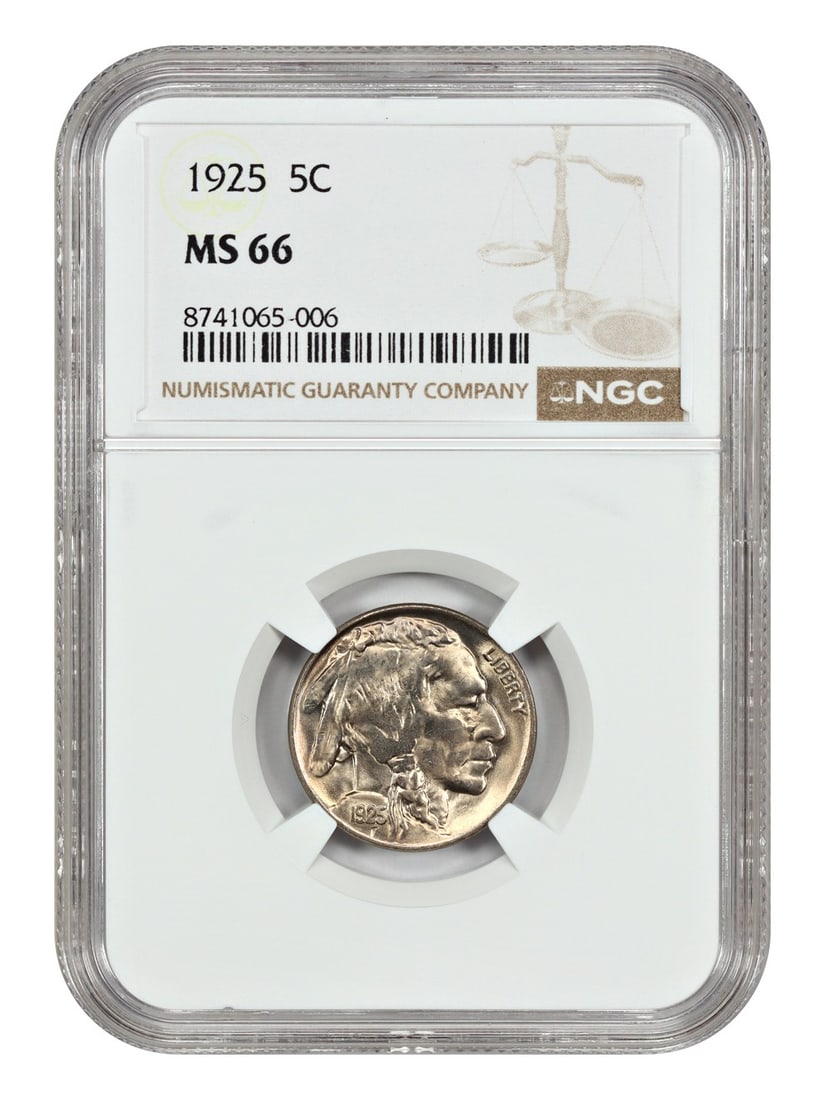 1925 Buffalo Nickel NGC MS66 Uncirculated Philadelphia Mint (1 of 4)