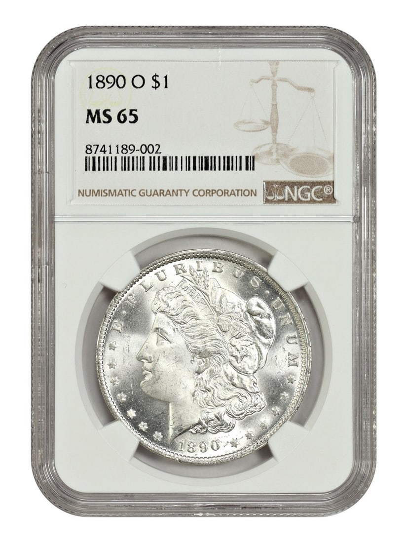 NGC MS65 Certified 1890-O Morgan Silver Dollar Uncirculated New Orleans Mint (1 of 4)