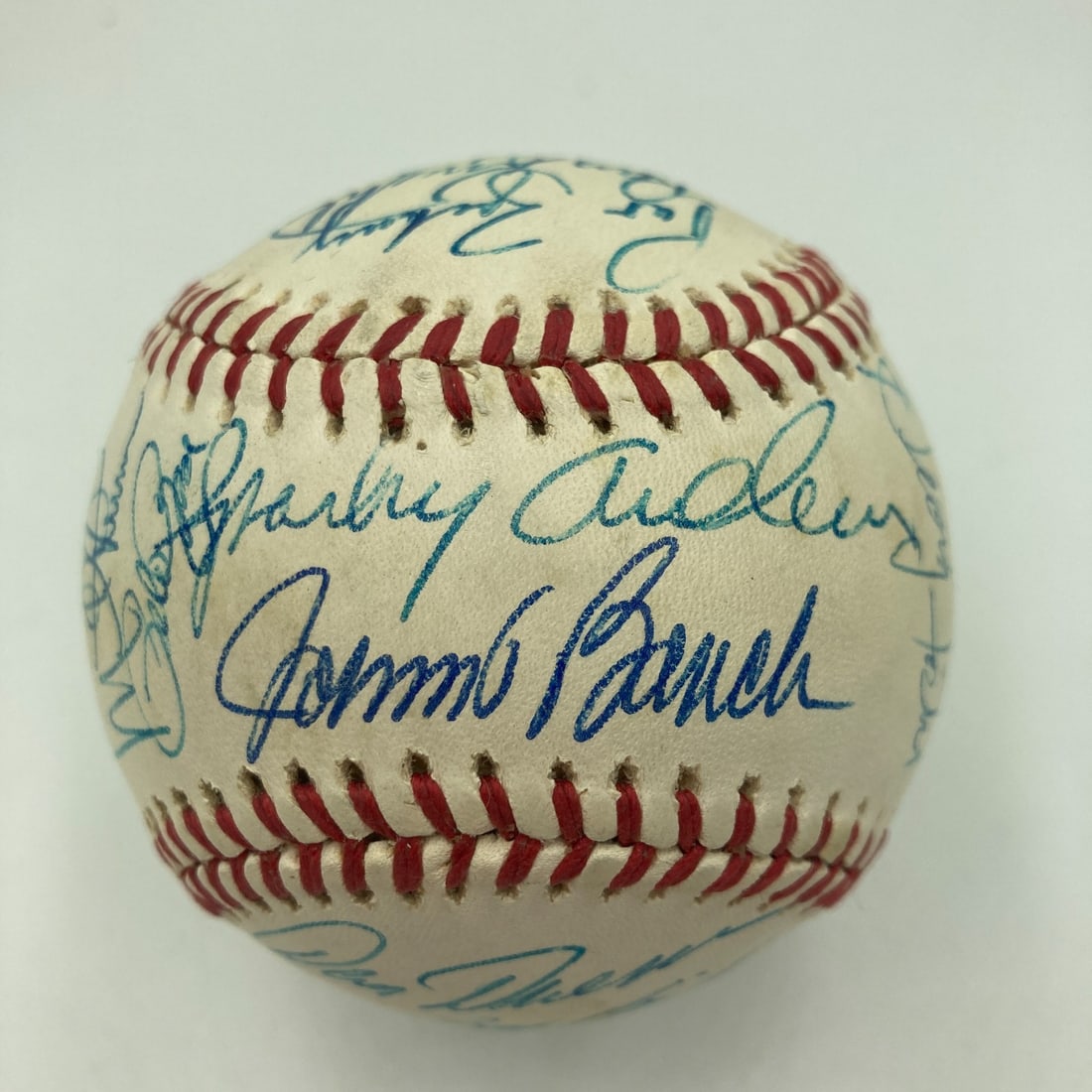 1977 Cincinnati Reds Team Signed Baseball with JSA COA (1 of 11)