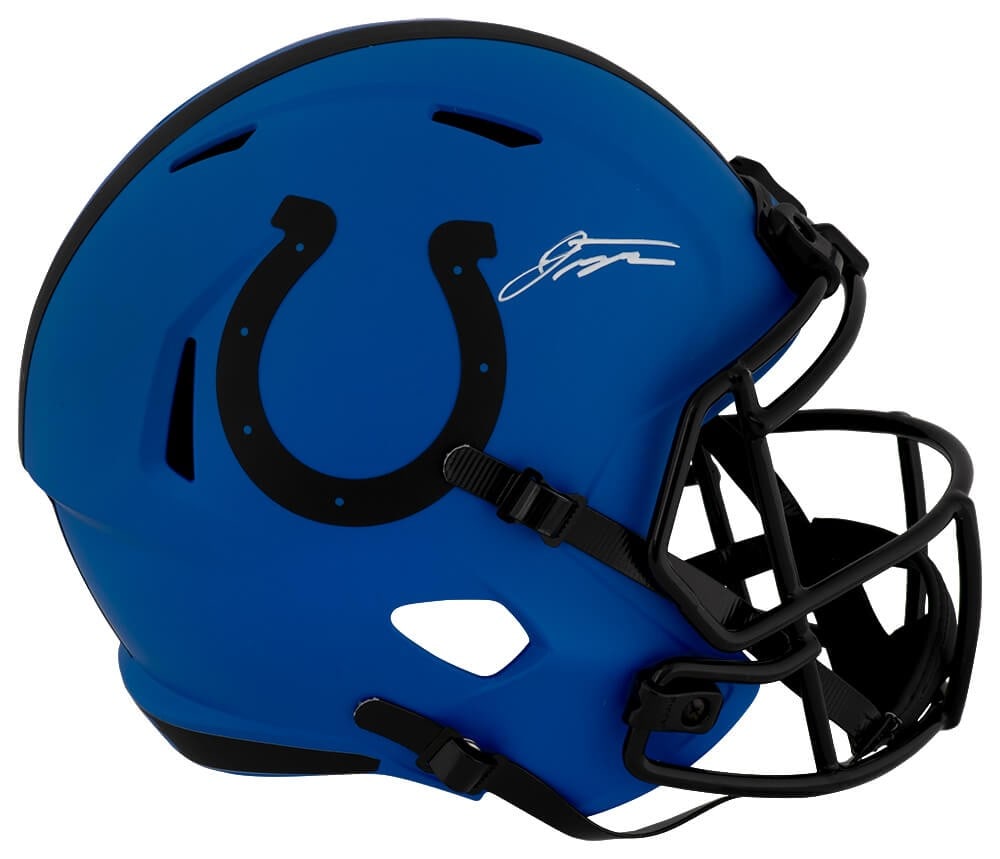 Indianapolis Colts RAVE Speed Replica Helmet Autographed by Jonathan Taylor with COA (1 of 1)