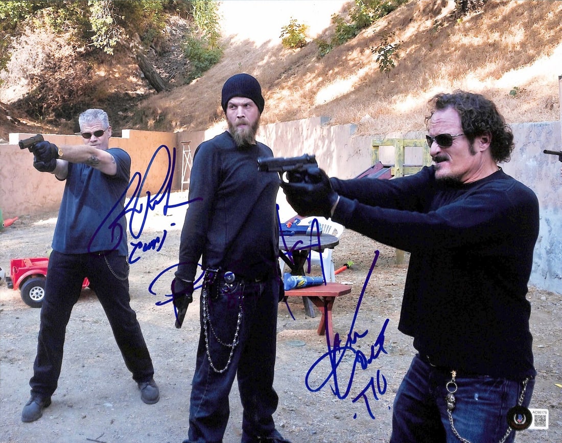 Sons of Anarchy Signed 11x14 Photo by Perlman Coates Hurst Beckett LOA (1 of 1)