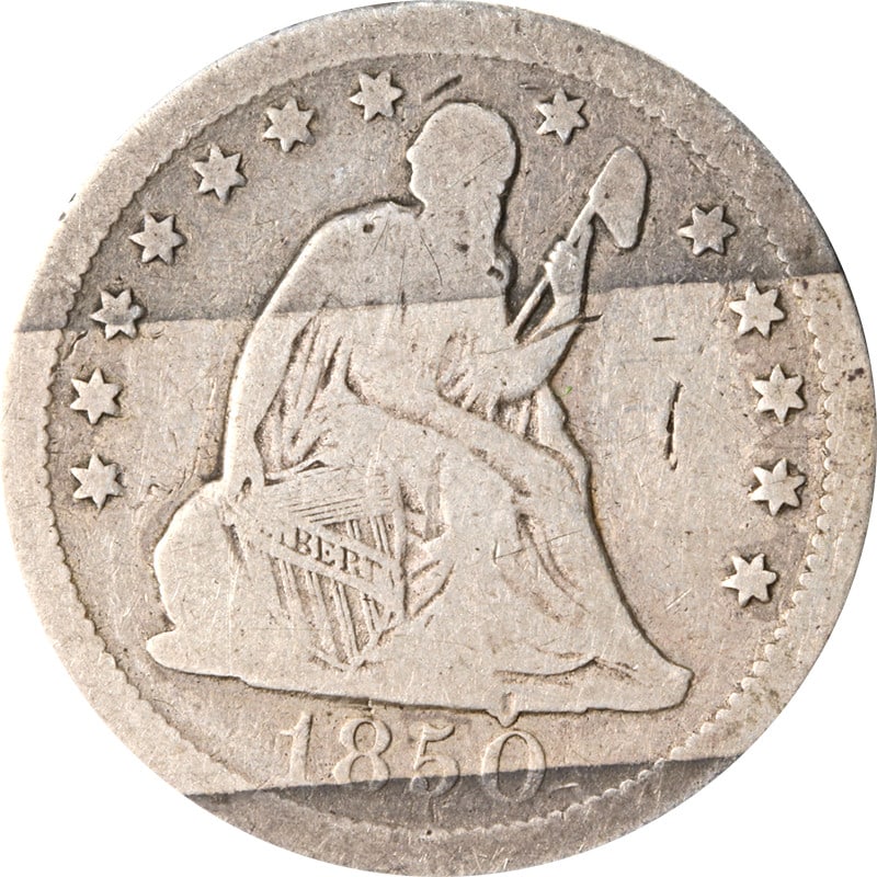 1850-O Seated Liberty Quarter Silver Coin New Orleans Mint: 1850-O Seated Liberty Quarter Silver Coin New Orleans Mint This 1850-O Seated Liberty Quarter is a classic coin minted in New Orleans, featuring the iconic Seated Liberty design. It is made of silver