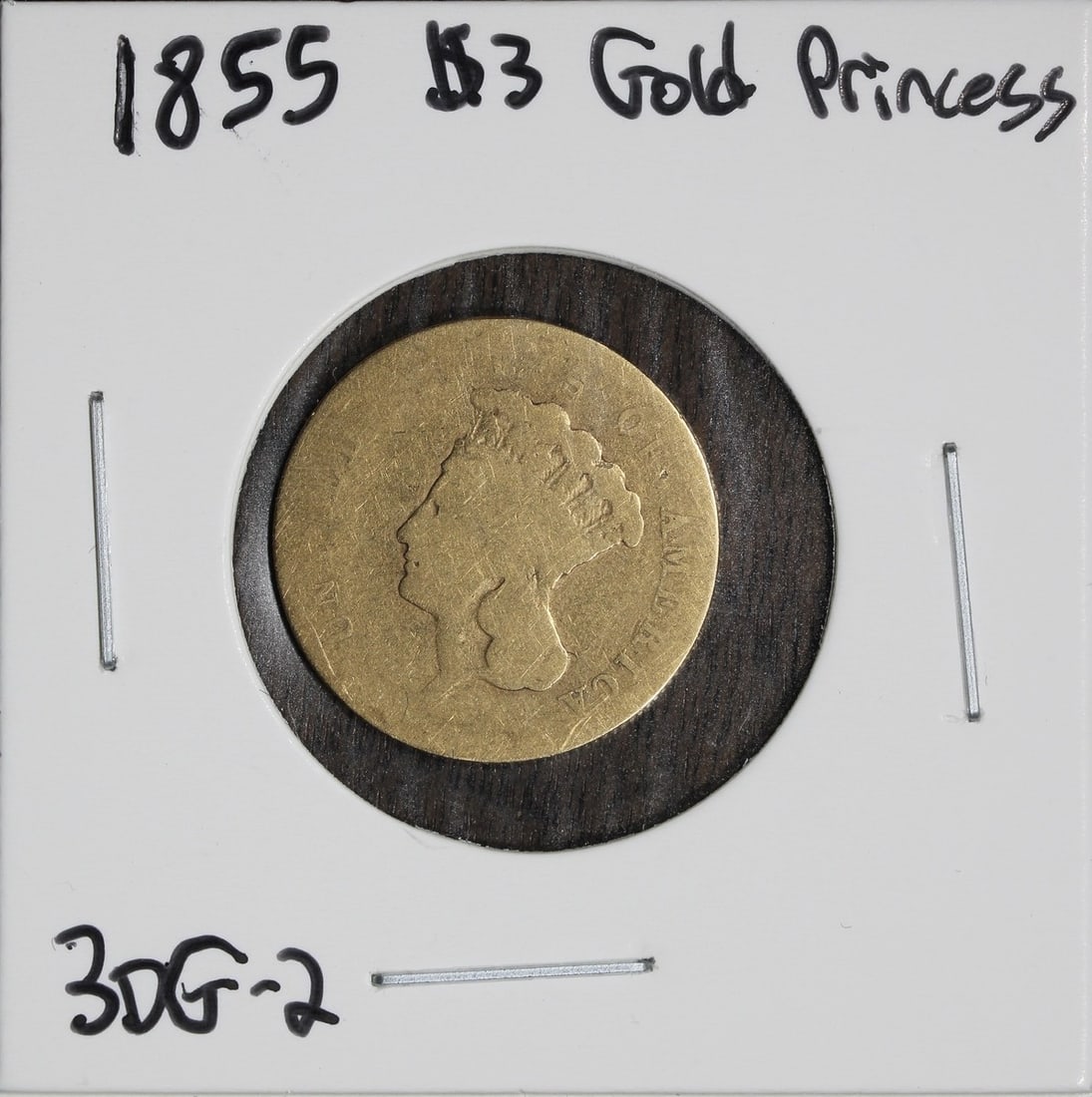 1855 Three Dollar Gold Indian Princess Coin $3 Uncertified (1 of 4)