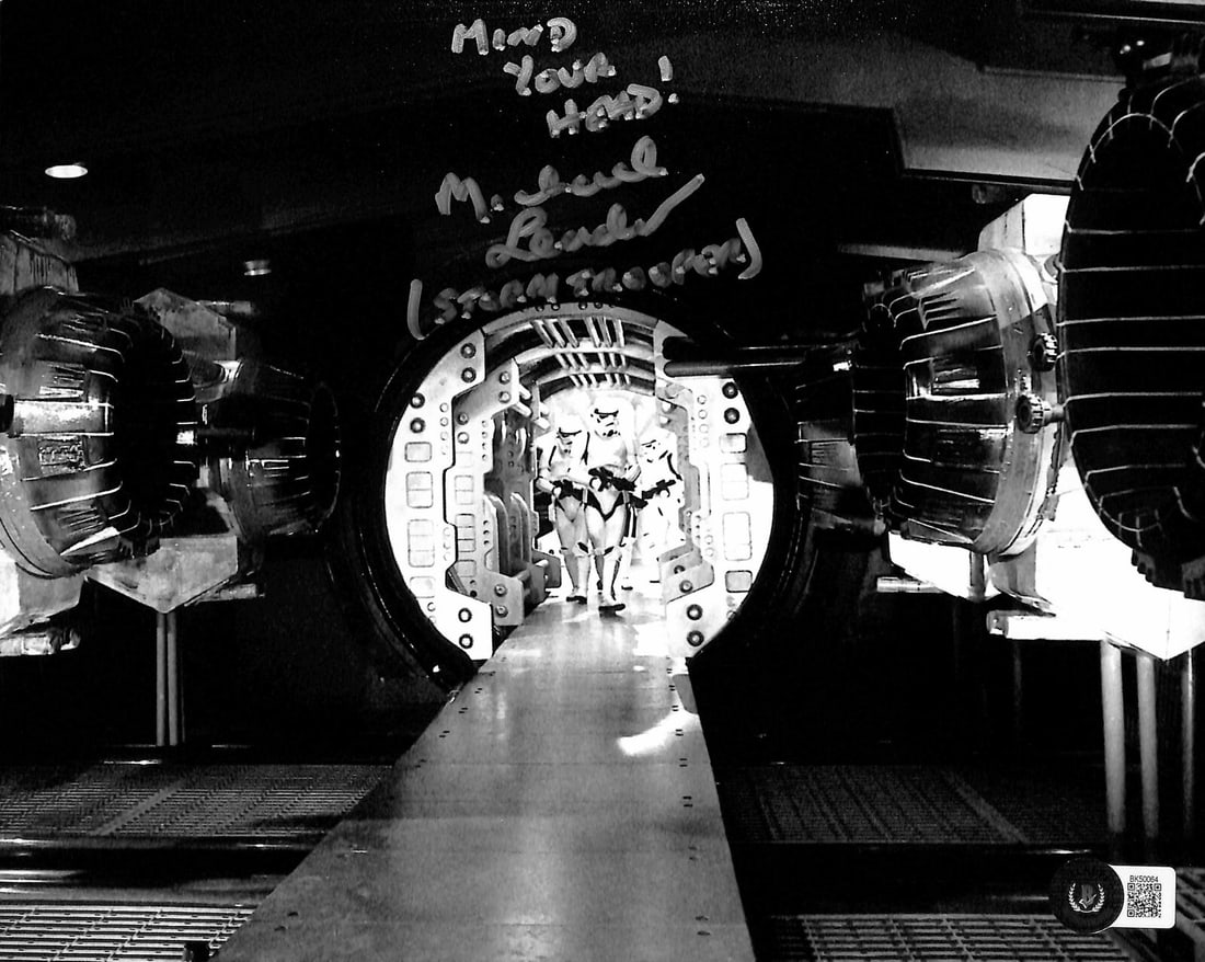 Michael Leader Signed Stormtrooper Star Wars 8x10 Photo Beckett Authenticated (1 of 1)