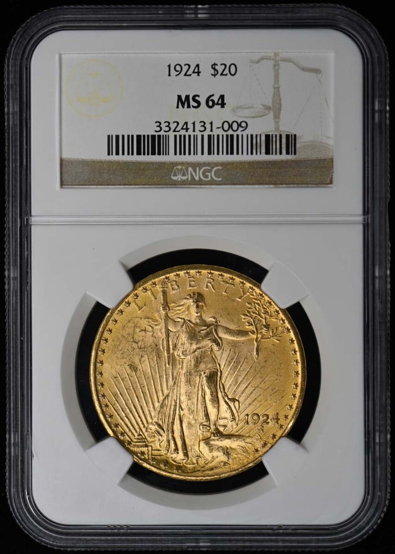 1924 Saint-Gaudens $20 Coin NGC MS64 Uncirculated Philadelphia (1 of 4)